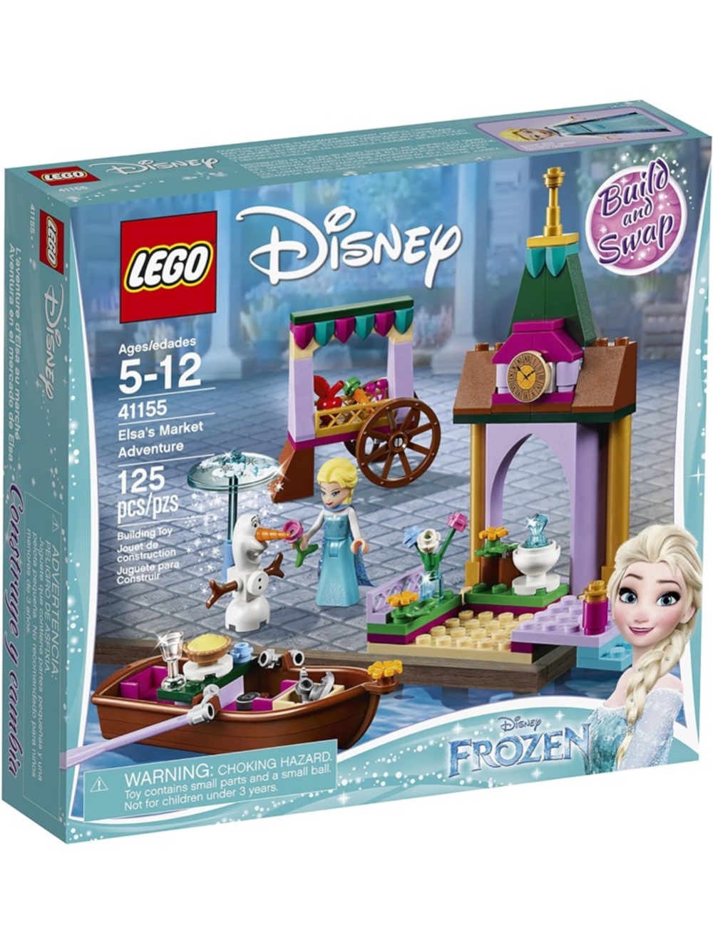 🩵 Disney LEGO Elsa Market Adventure Playset 41155